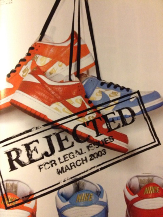 Supreme x Nike SB Dunk Low - Rejected 2003 Samples - SneakerNews.com