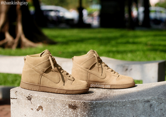 A.P.C. x Nike Dunk High - Beige - SneakerNews.com