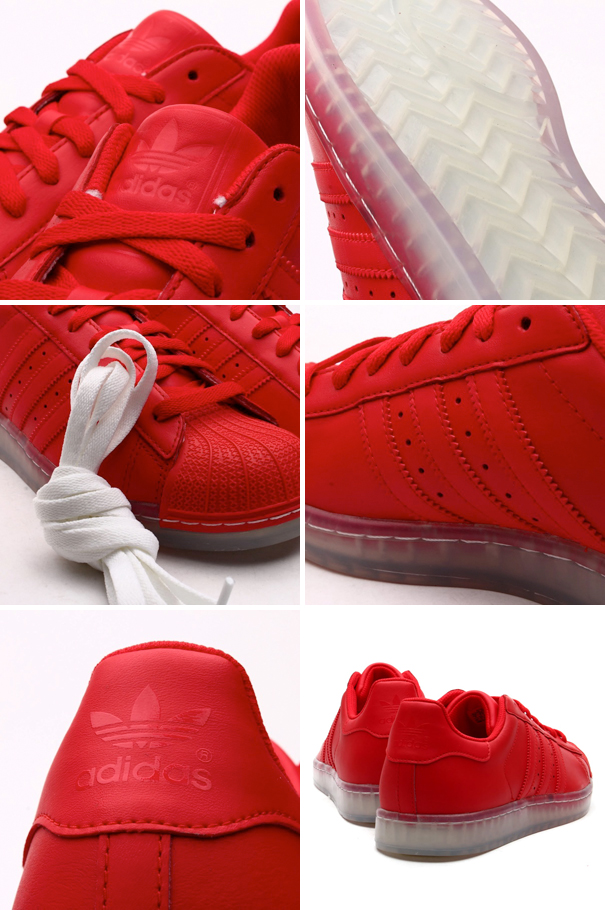 Adidas Originals Superstar Clear Vivid Red 3