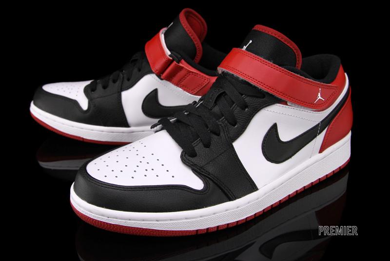 low top jordans with strap