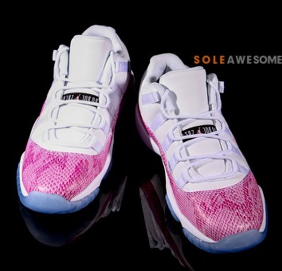 Air Jordan 11 Low Gs Pink Snakeskin 09