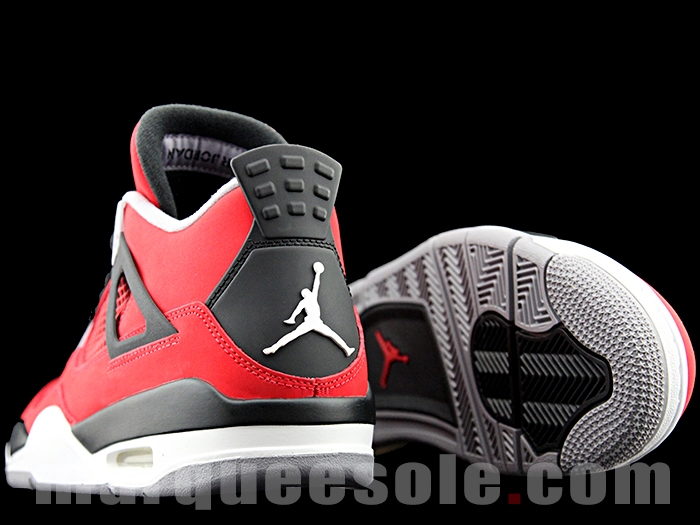 Air Jordan 4 Fire Red White Black Cement Grey 01