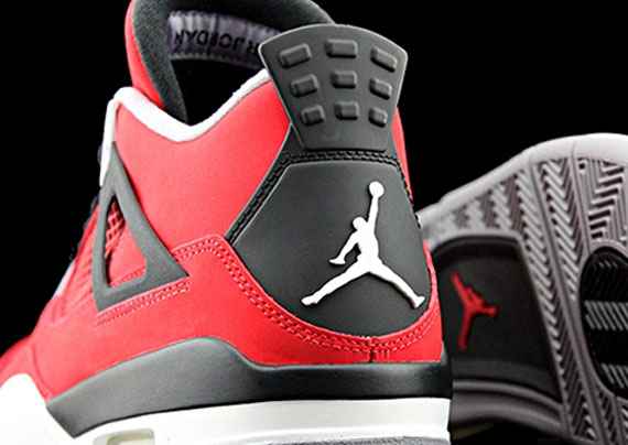 Air Jordan 4 Fire Red White Black Cement Grey