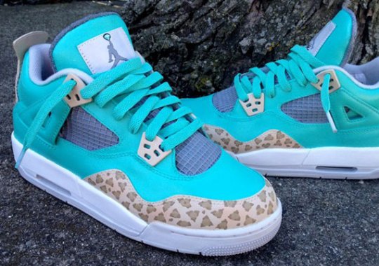 Air Jordan IV “Tiffany Cheetah” by DeJesus Customs