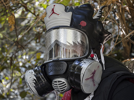 Air Jordan V "Bin 23" Gas Mask by Freehand Profit