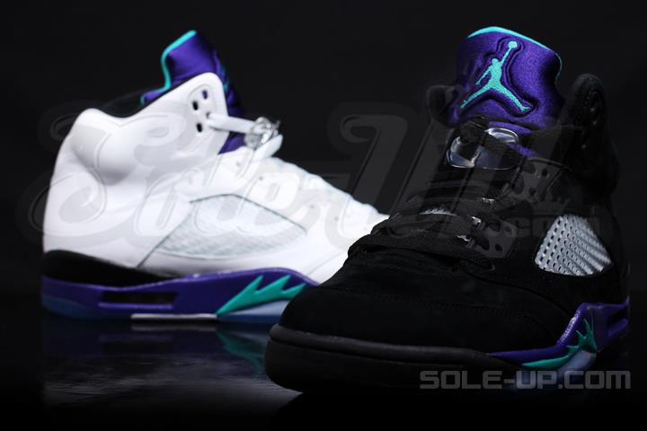 Air Jordan V Grape Black Grape Comparison 2
