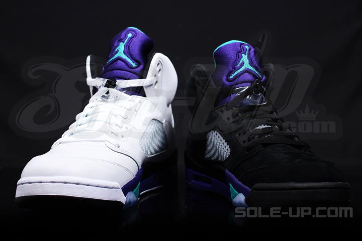 Air Jordan V Grape Black Grape Comparison 3