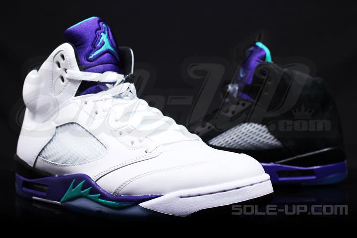 Air Jordan V Grape Black Grape Comparison 4