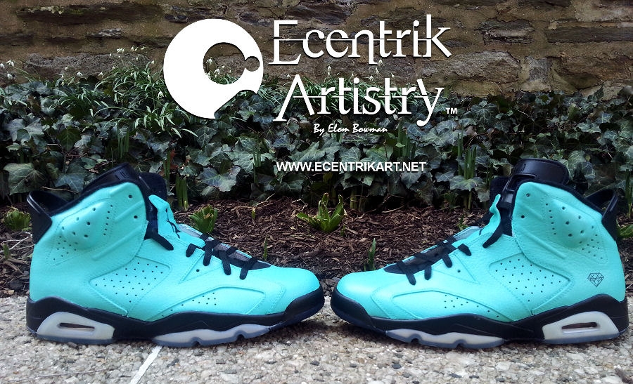 Air Jordan Vi Tiffany Customs By Ecentrik Artistry 01