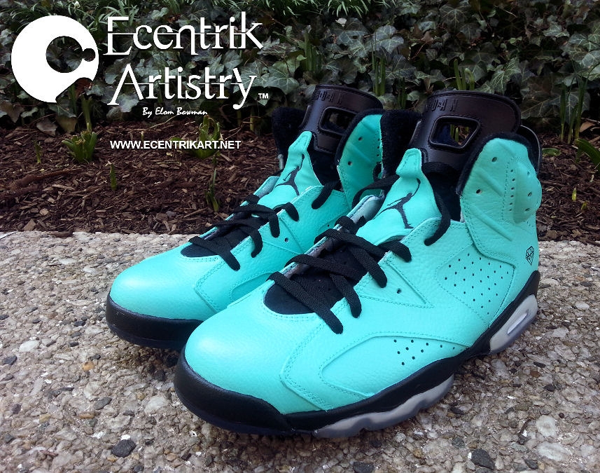 Air Jordan Vi Tiffany Customs By Ecentrik Artistry 02