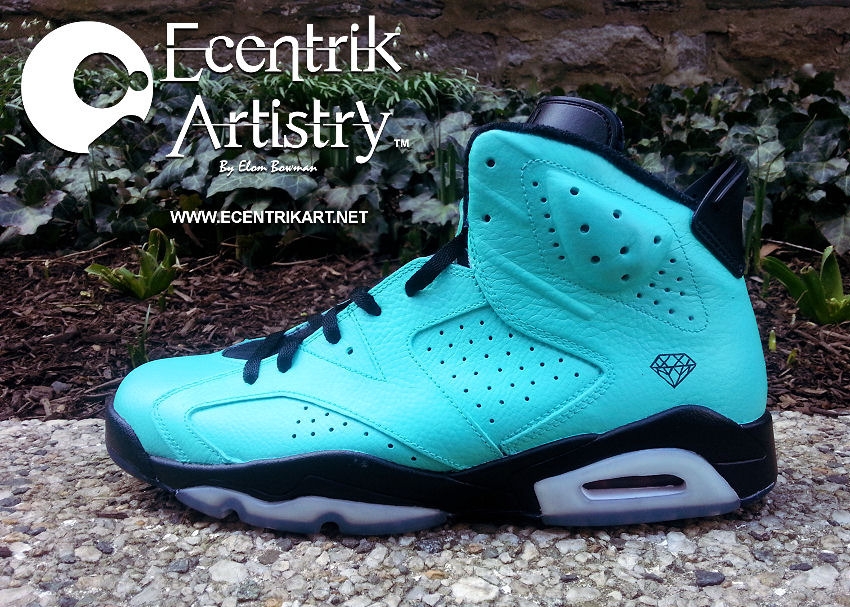 Air Jordan Vi Tiffany Customs By Ecentrik Artistry 03