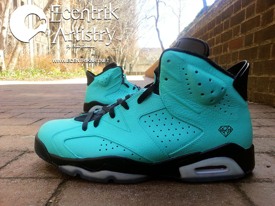 Air Jordan Vi Tiffany Customs By Ecentrik Artistry 04