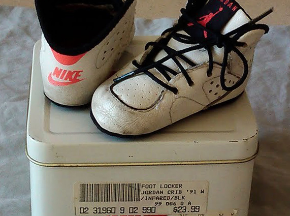 Air Jordan VI Crib "Infrared" - Original Tin Packaging