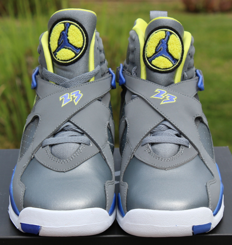 Jordan 8 store grey blue yellow