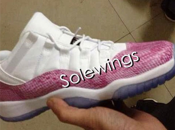 Air Jordan Xi Low Gs Pink Snakeskin