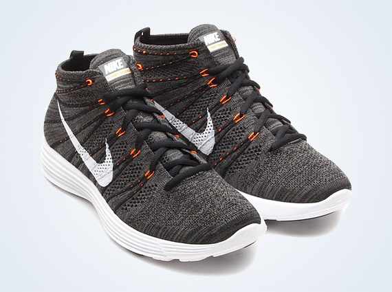 Nike Flyknit Chukka – Midnight Fog – Total Orange – White