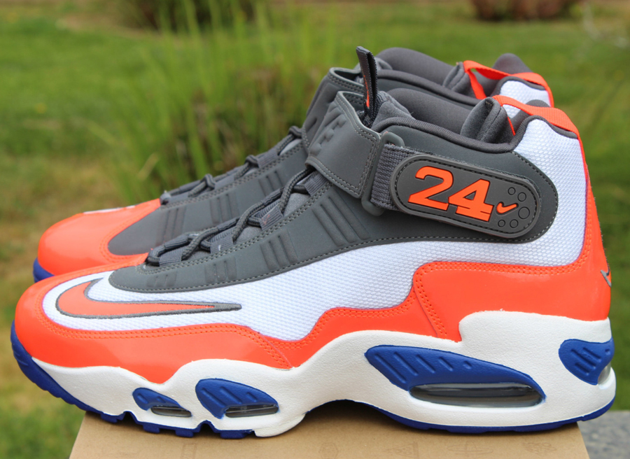 Nike air griffey max 1 orange and on sale blue