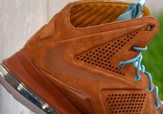 hazelnut brown suede nike lebron x nsw