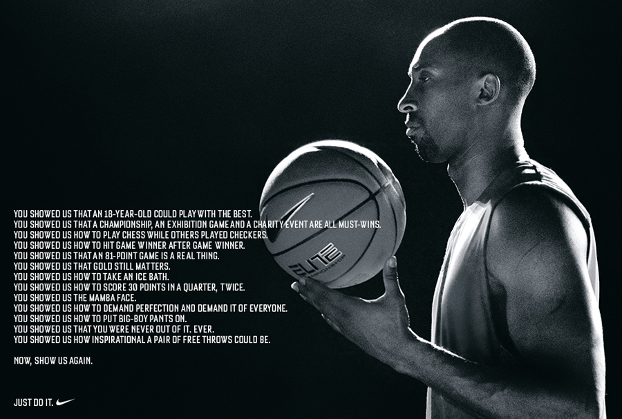 nike honors kobe