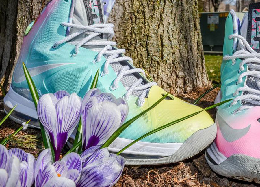 Nike LeBron X "Easter Prism" Customs by DMC Kicks