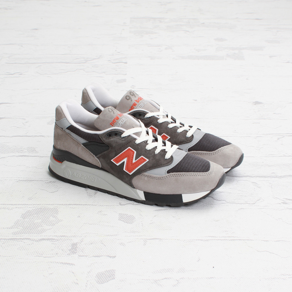 New Balance 998 Dark Grey Orange 3