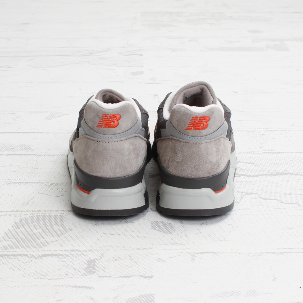 New Balance 998 Dark Grey Orange 6