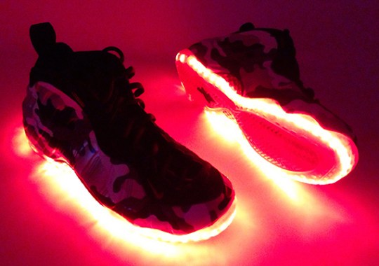 nike air foamposite one fighter jet light up customs 01