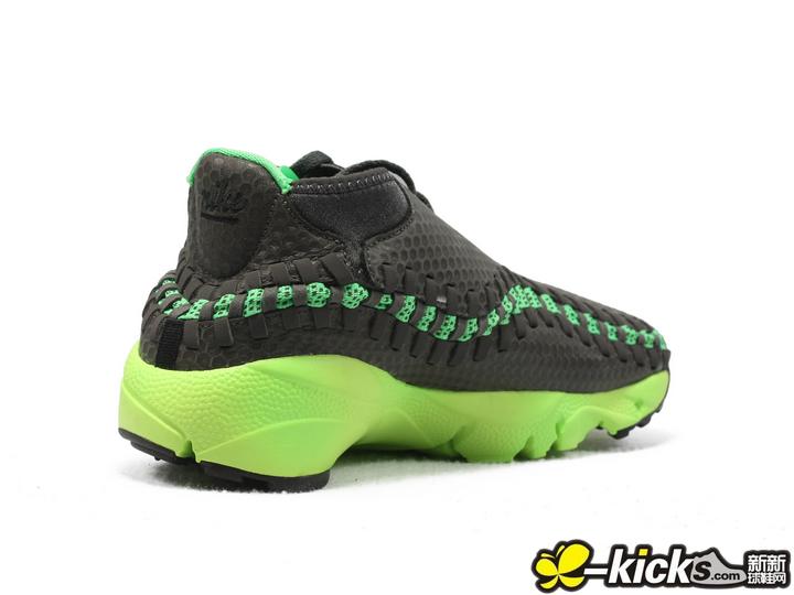 Nike Air Footscape Woven Chukka Black Green 6