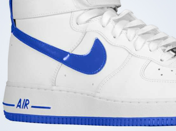 Nike Air Force 1 High - White - Hyper Blue