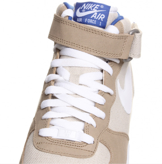 Nike Air Force 1 Mid Khaki Birch Hyper Blue 8