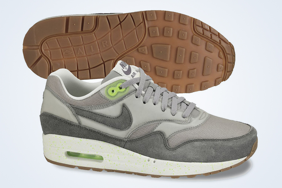 Nike Air Max 1 Mine Grey Mercury Grey Flash Lime Sail June 2013