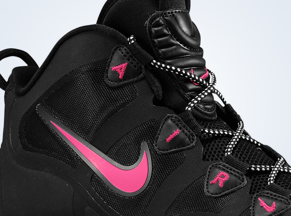 Nike Air Max Uptempo Fuse 360 Black Pink Force White 4