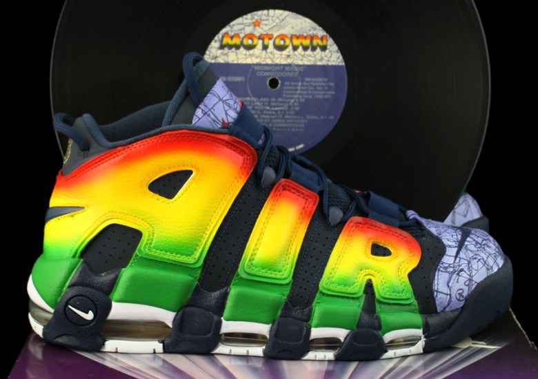 Nike Air More Uptempo “Motown” Customs by Revive