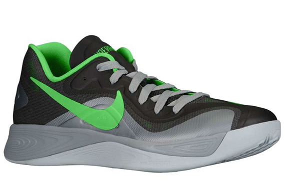 Nike Hyperfuse 2012 Low Black Green Grey 1