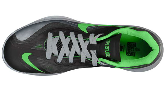 Nike Hyperfuse 2012 Low Black Green Grey 3