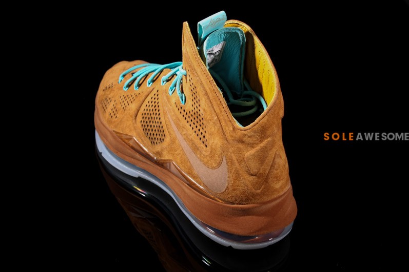 Nike Lebron X Brown Suede Sea Royal 02