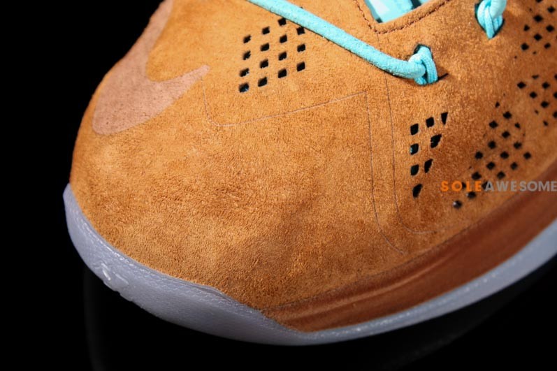 Nike Lebron X Brown Suede Sea Royal 04