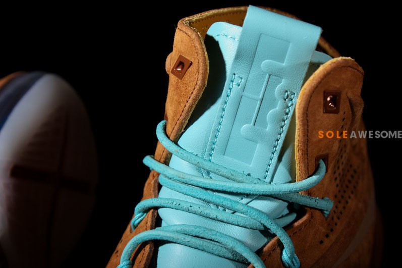 Nike Lebron X Brown Suede Sea Royal 05