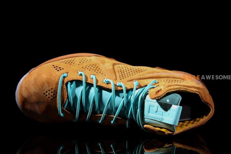 Nike Lebron X Brown Suede Sea Royal 07