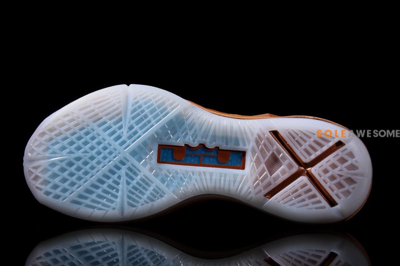 Nike Lebron X Brown Suede Sea Royal 09