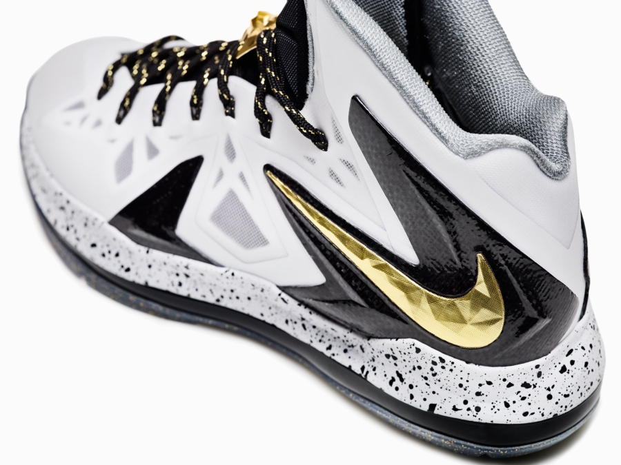 Nike Lebron X Elite White Metallic Gold Black 02