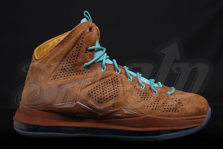 Nike Lebron X Ext Brown Suede 2