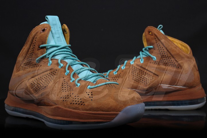Nike Lebron X Ext Brown Suede 4