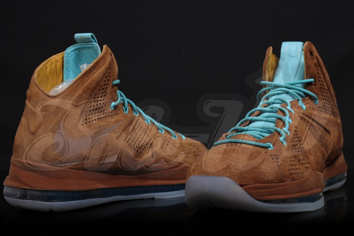 Nike Lebron X Ext Brown Suede 5