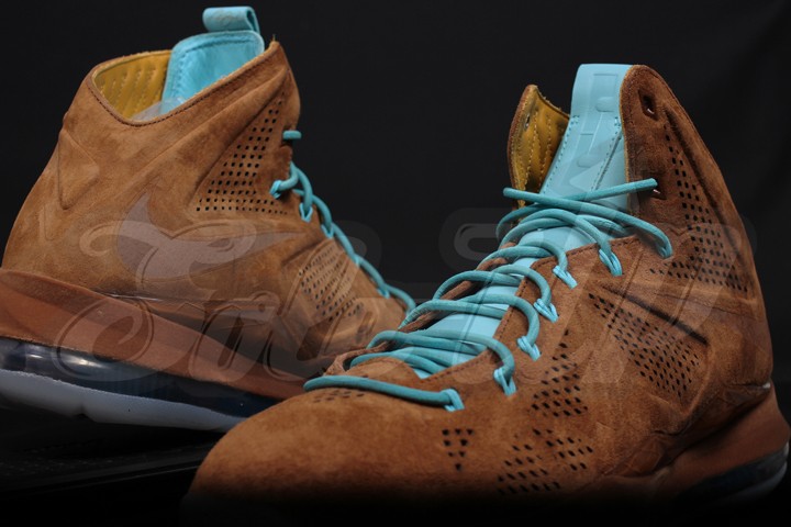 Nike Lebron X Ext Brown Suede 8