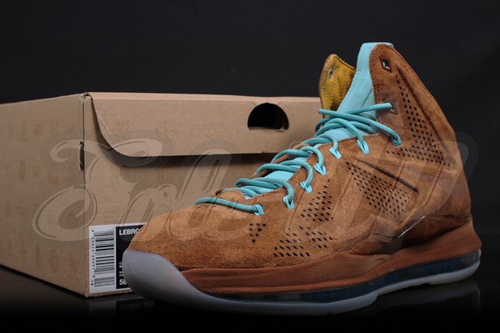 Nike Lebron X Ext Brown Suede 9