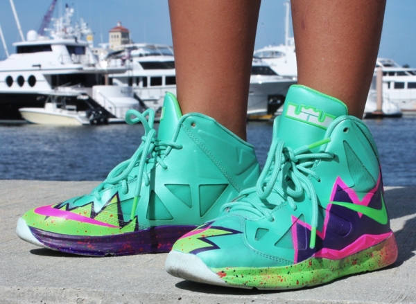 Nike Lebron X Gs Pow Customs By Twizz 01