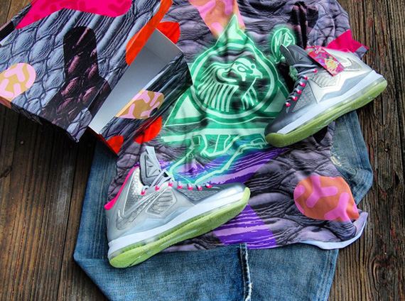 Nike LeBron X "Platinum" Customs by GourmetKickz