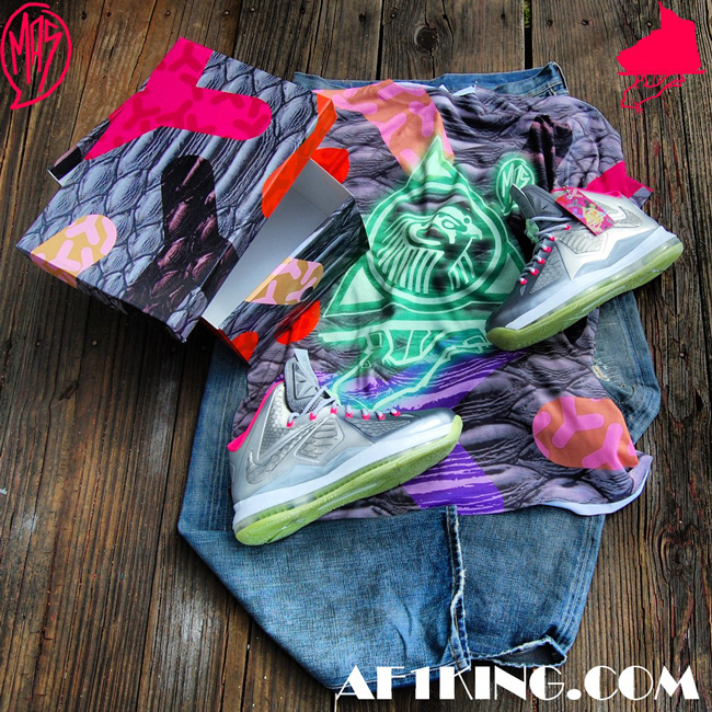 Nike Lebron X Platinum Customs Af1king 9