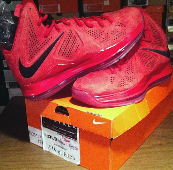 nike lebron 10 red suede for sale on  echo - 832 - Louis